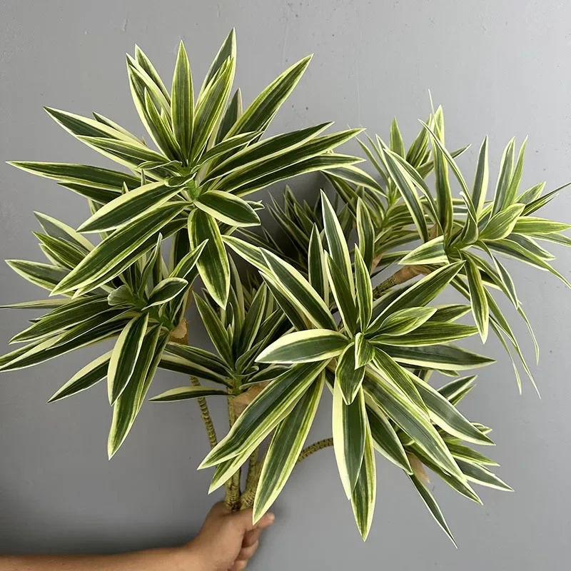Dracaena Marginata - Yapay Yeşil Bitkiler Tropikal Zambak Bambu