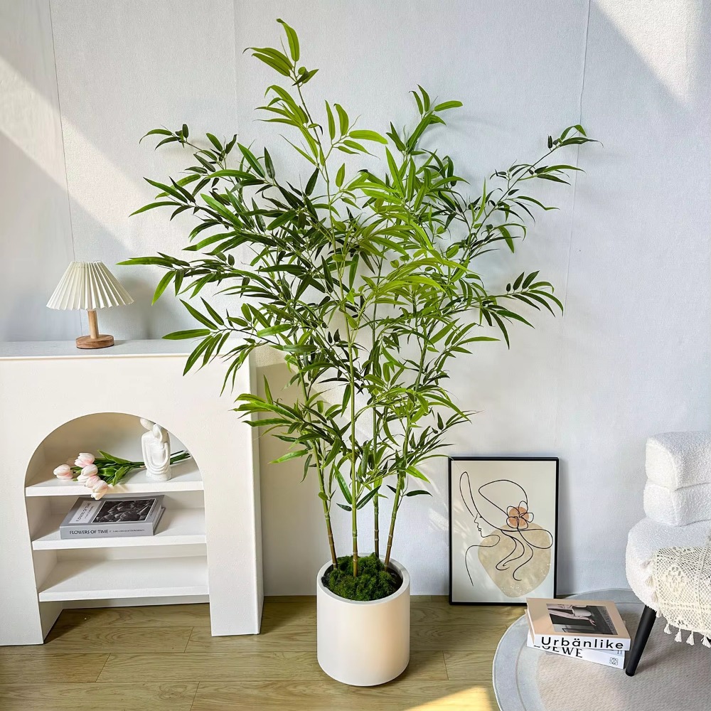 Yapay Yeşil Bambu PU + PVC Büy - Ficus Lyrata Tree incelemesi ve fiyatı